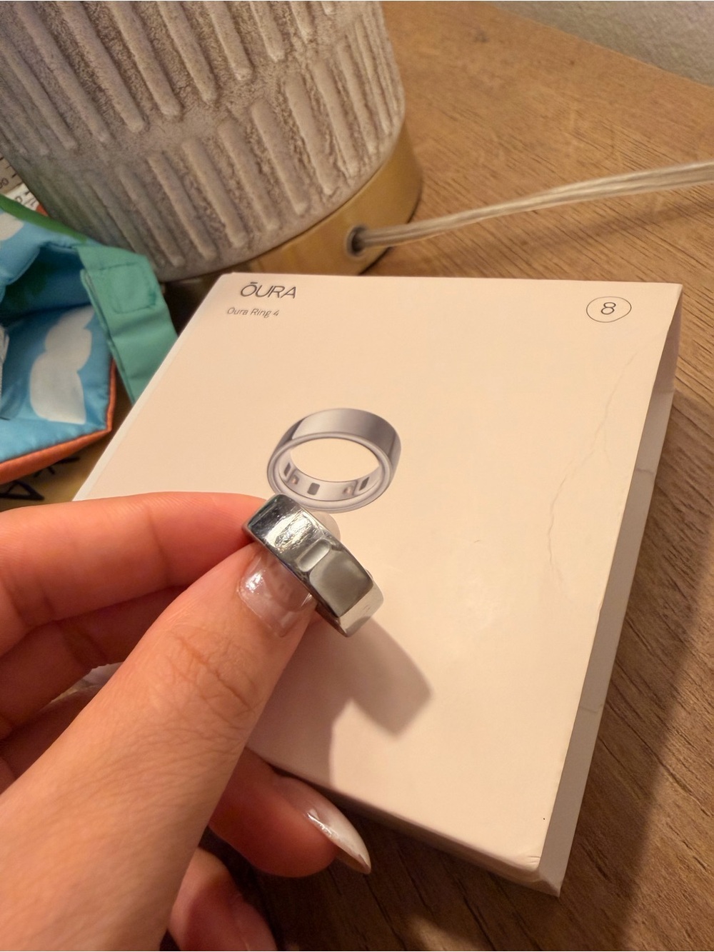 Oura Ring Silver Boxed Smart Ring